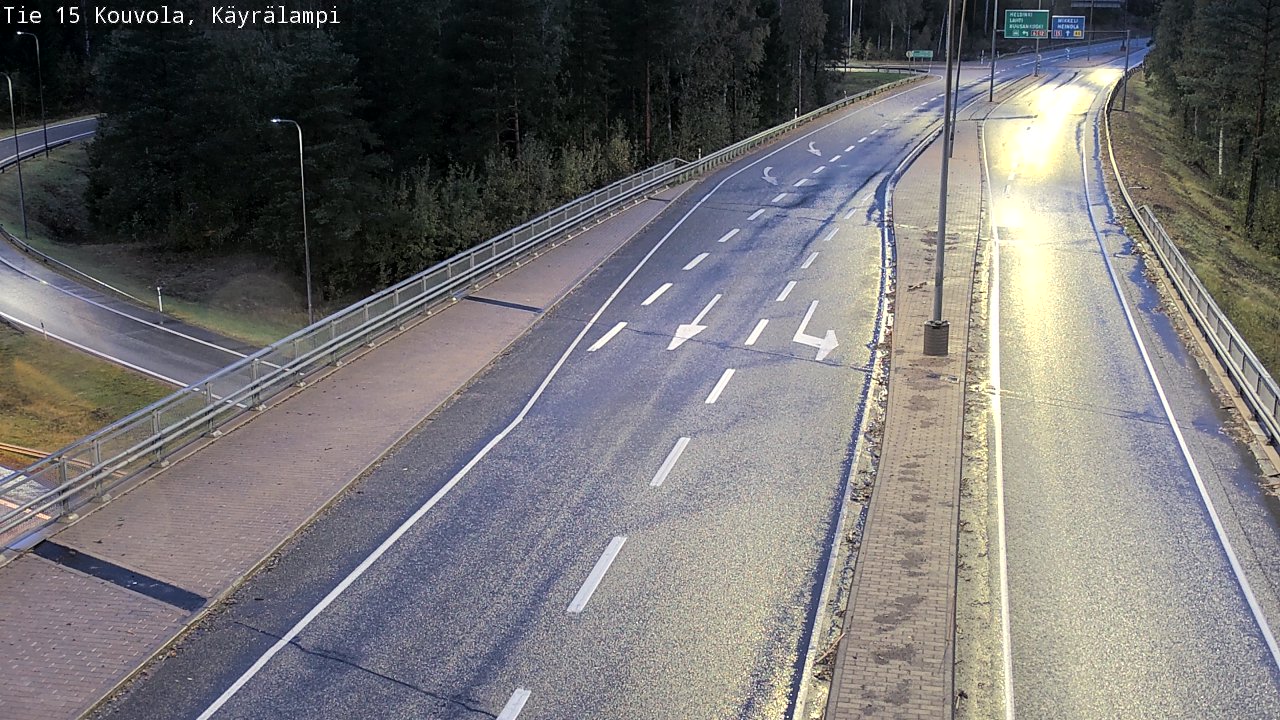Weather Camera Image Road 15 Kouvola, Käyrälampi, Kouvola, Kymenlaakso