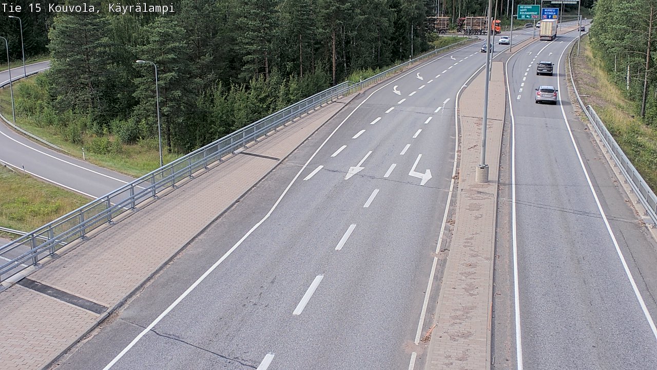Kelikamerat Kuva Tie 15 Kouvola, Käyrälampi, Kouvola, Kymenlaakso