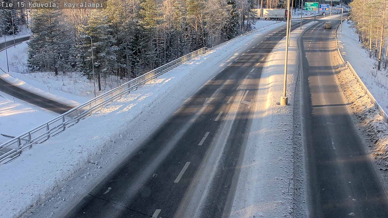 Weather Camera Image Väg 15 Kouvola, Käyrälampi, Kouvola, Kymenlaakso