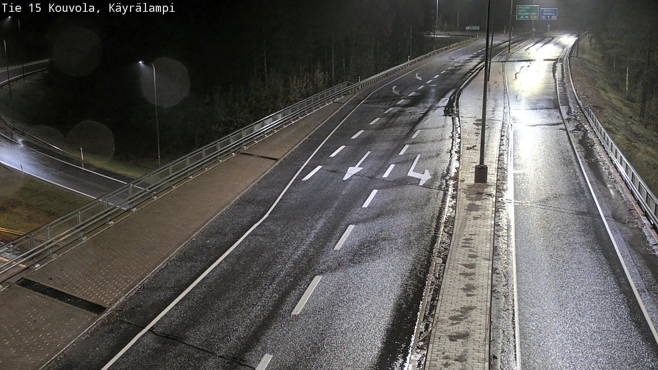 Weather Camera Image Road 15 Kouvola, Käyrälampi, Kouvola, Kymenlaakso