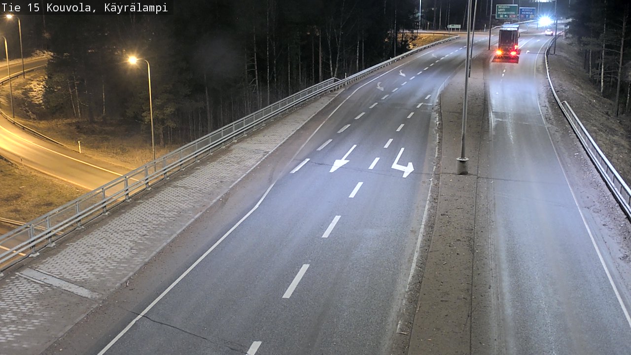Weather Camera Image Road 15 Kouvola, Käyrälampi, Kouvola, Kymenlaakso