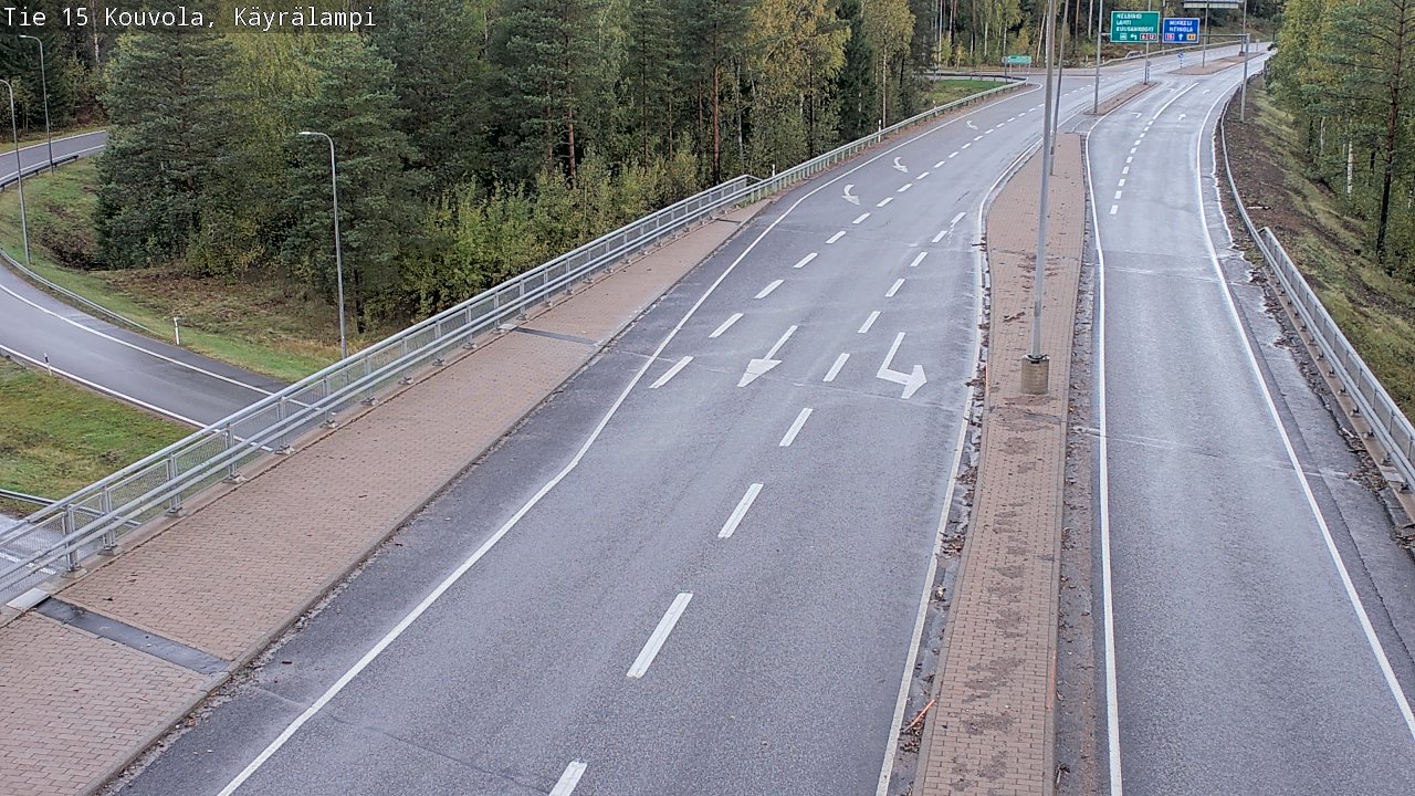 Weather Camera Image Väg 15 Kouvola, Käyrälampi, Kouvola, Kymenlaakso
