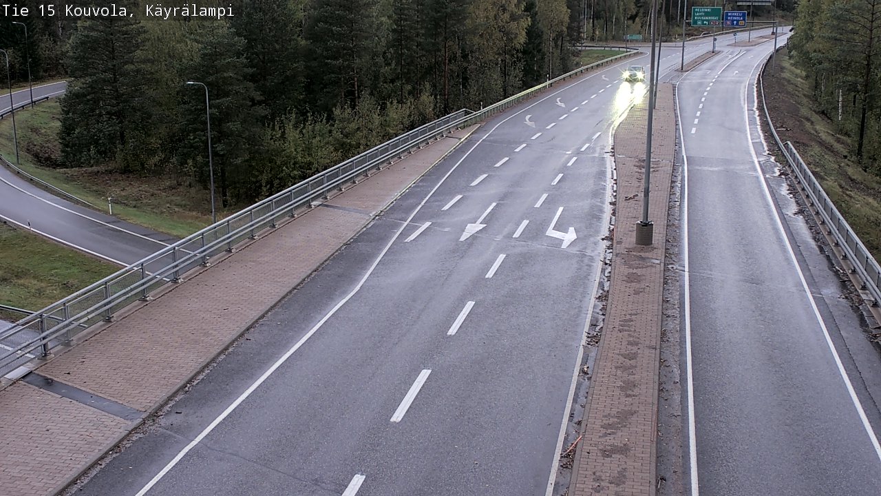 Weather Camera Image Road 15 Kouvola, Käyrälampi, Kouvola, Kymenlaakso