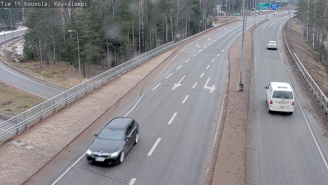 Weather Camera Image Road 15 Kouvola, Käyrälampi, Kouvola, Kymenlaakso