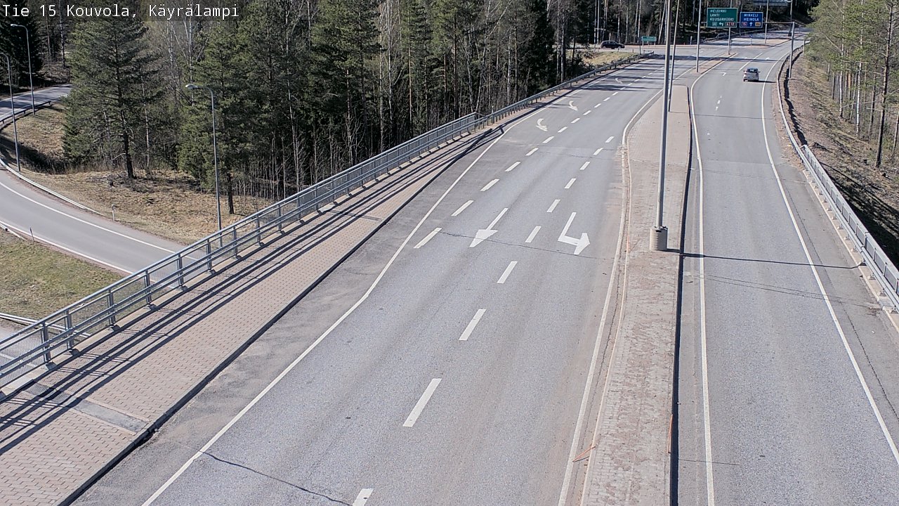 Kelikamerat Kuva Tie 15 Kouvola, Käyrälampi, Kouvola, Kymenlaakso