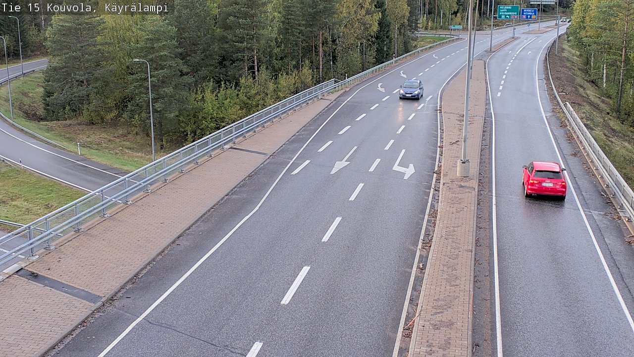 Weather Camera Image Road 15 Kouvola, Käyrälampi, Kouvola, Kymenlaakso