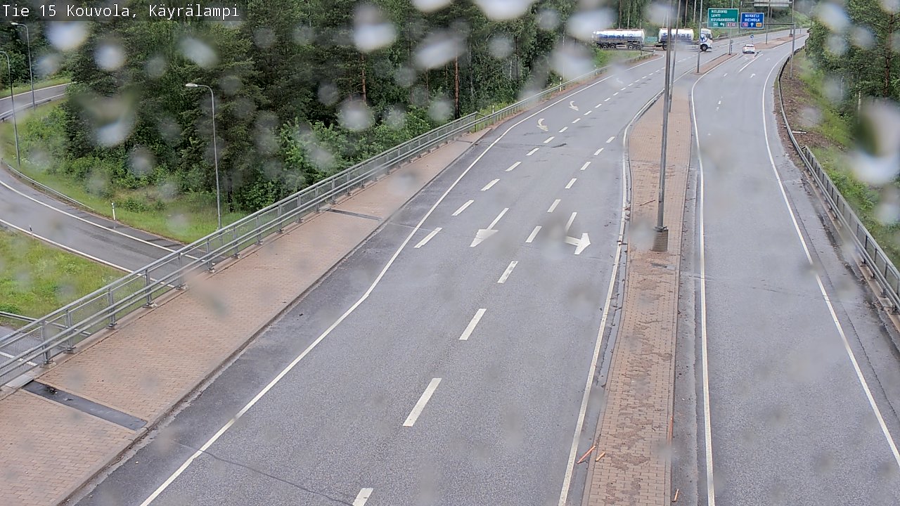 Weather Camera Image Väg 15 Kouvola, Käyrälampi, Kouvola, Kymenlaakso