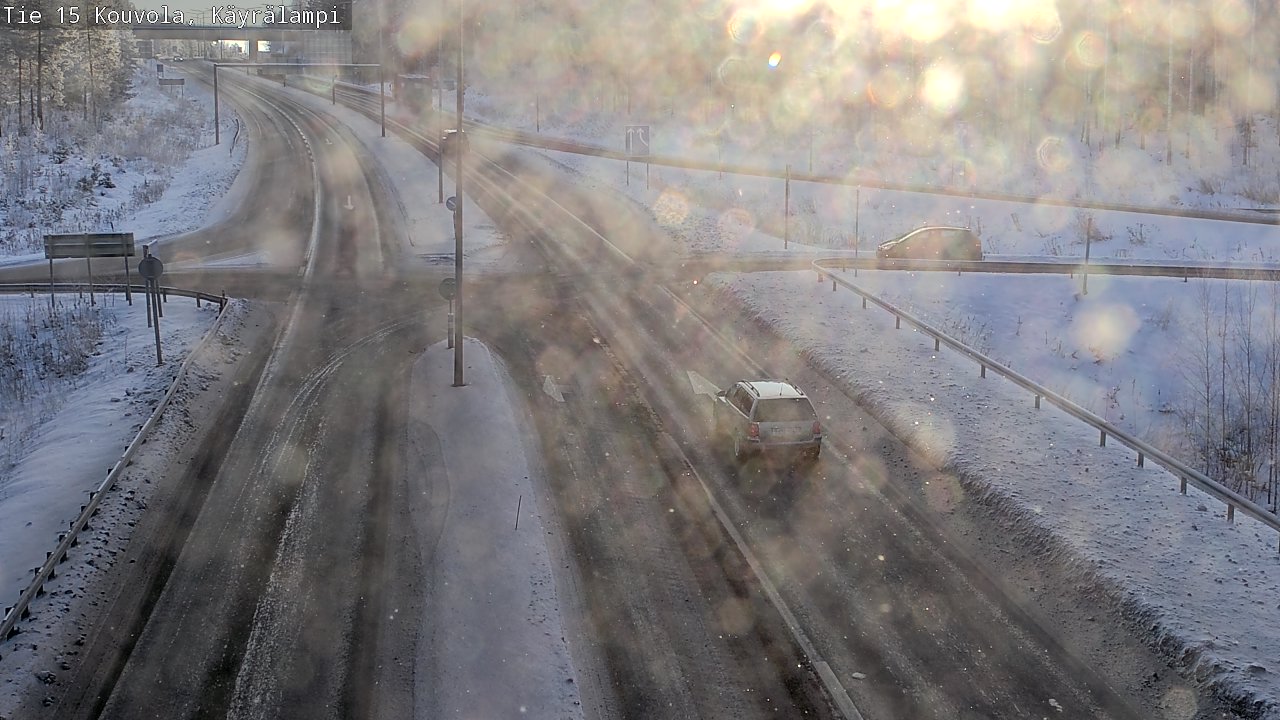 Weather Camera Image Road 15 Kouvola, Käyrälampi, Kouvola, Kymenlaakso