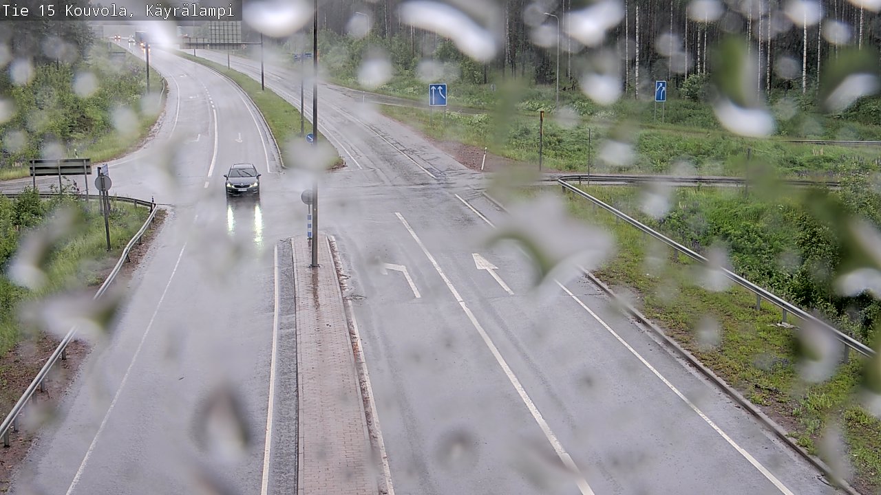 Weather Camera Image Väg 15 Kouvola, Käyrälampi, Kouvola, Kymenlaakso