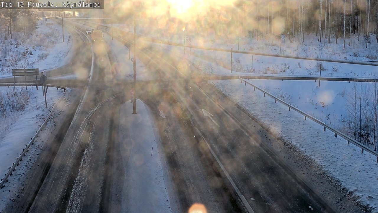Weather Camera Image Road 15 Kouvola, Käyrälampi, Kouvola, Kymenlaakso