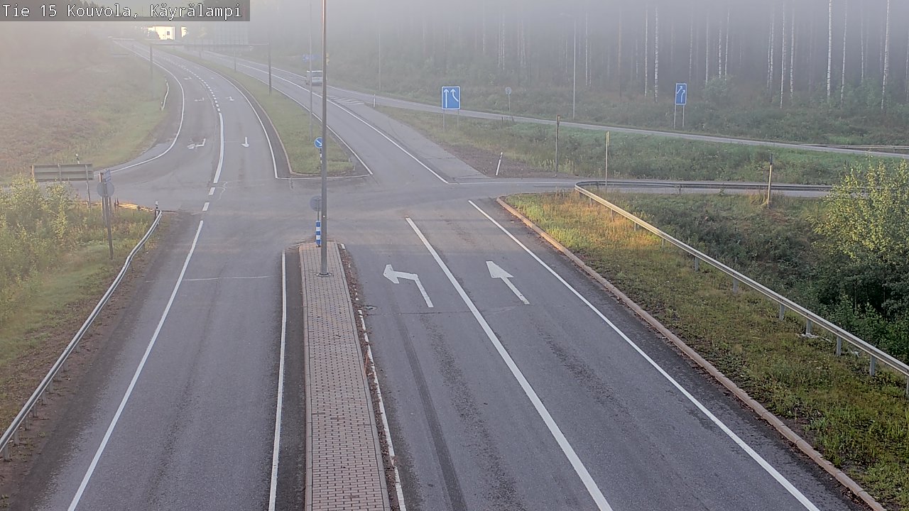 Weather Camera Image Väg 15 Kouvola, Käyrälampi, Kouvola, Kymenlaakso