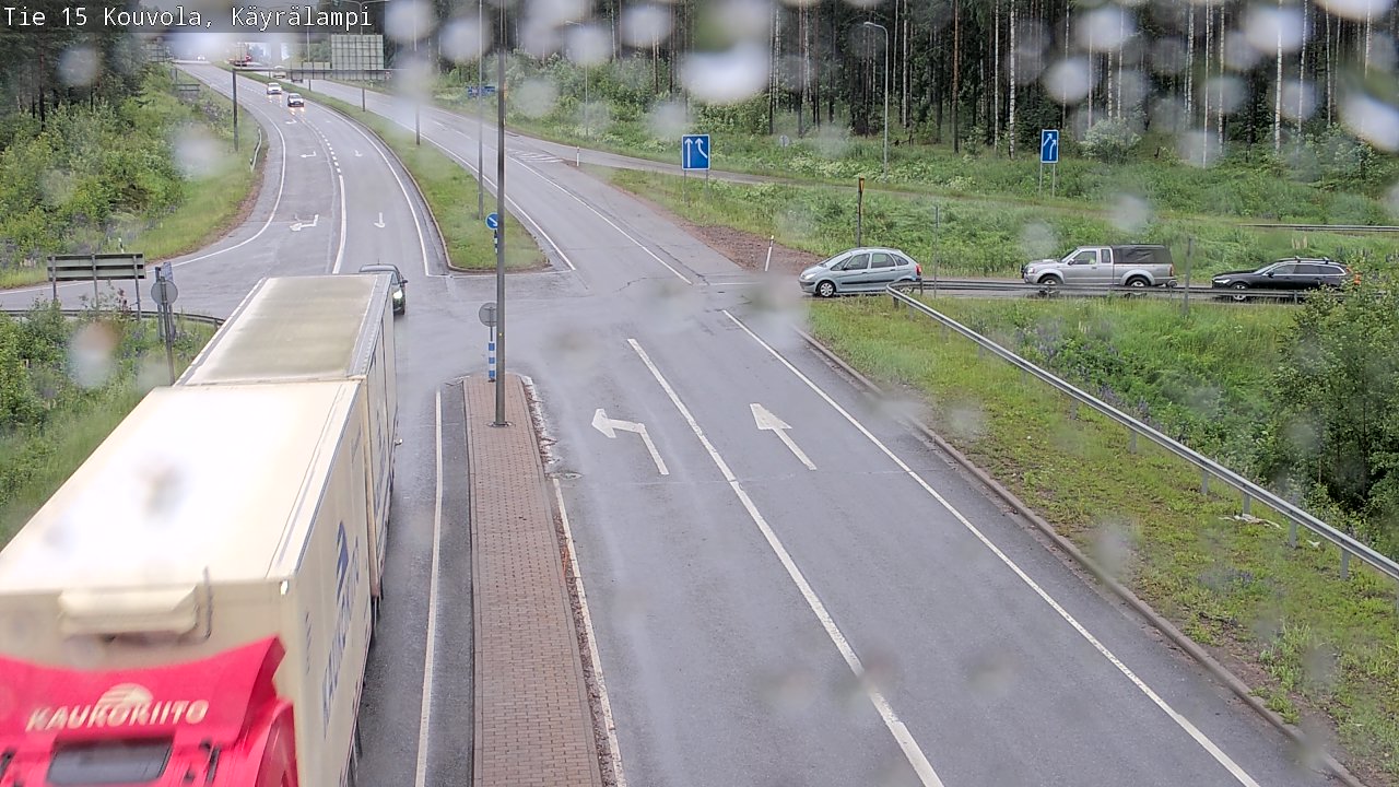 Weather Camera Image Road 15 Kouvola, Käyrälampi, Kouvola, Kymenlaakso