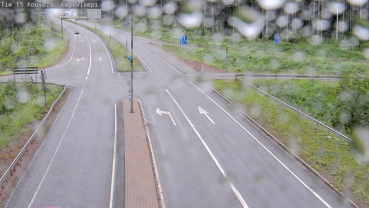 Weather Camera Image Road 15 Kouvola, Käyrälampi, Kouvola, Kymenlaakso