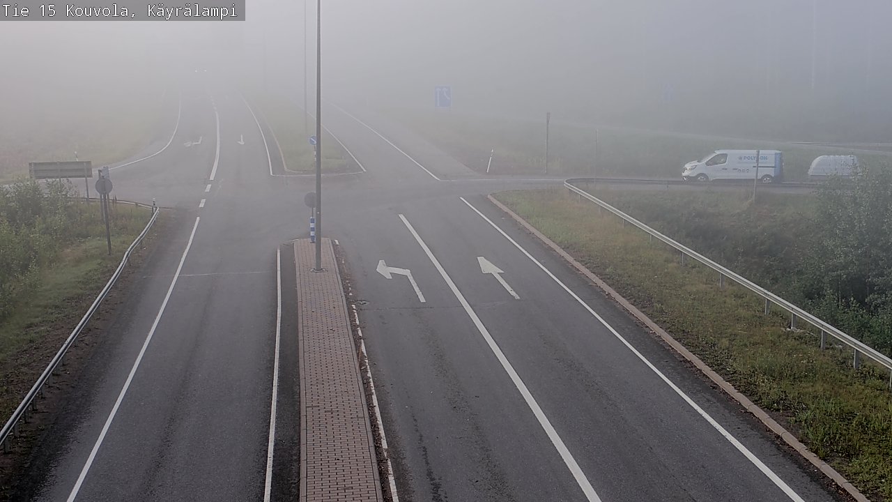 Weather Camera Image Väg 15 Kouvola, Käyrälampi, Kouvola, Kymenlaakso
