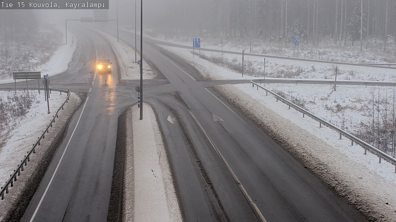 Weather Camera Image Väg 15 Kouvola, Käyrälampi, Kouvola, Kymenlaakso