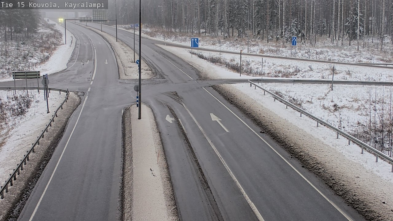Weather Camera Image Väg 15 Kouvola, Käyrälampi, Kouvola, Kymenlaakso