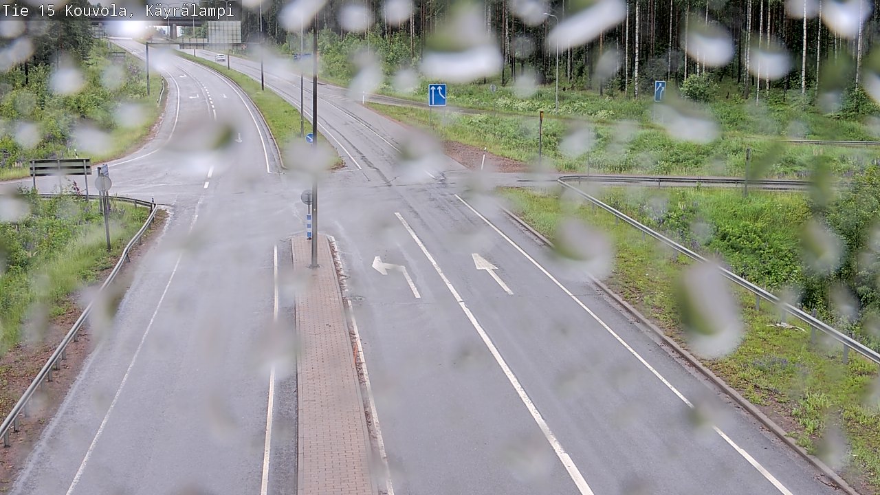 Weather Camera Image Väg 15 Kouvola, Käyrälampi, Kouvola, Kymenlaakso