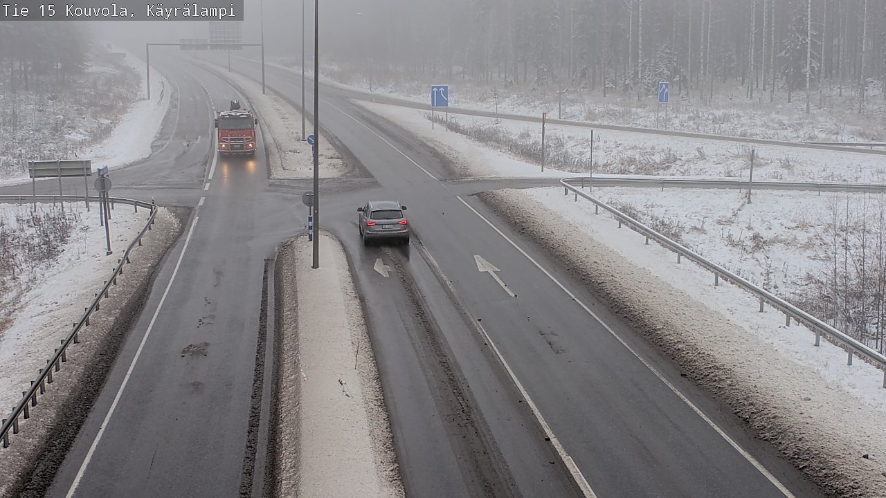Weather Camera Image Väg 15 Kouvola, Käyrälampi, Kouvola, Kymenlaakso