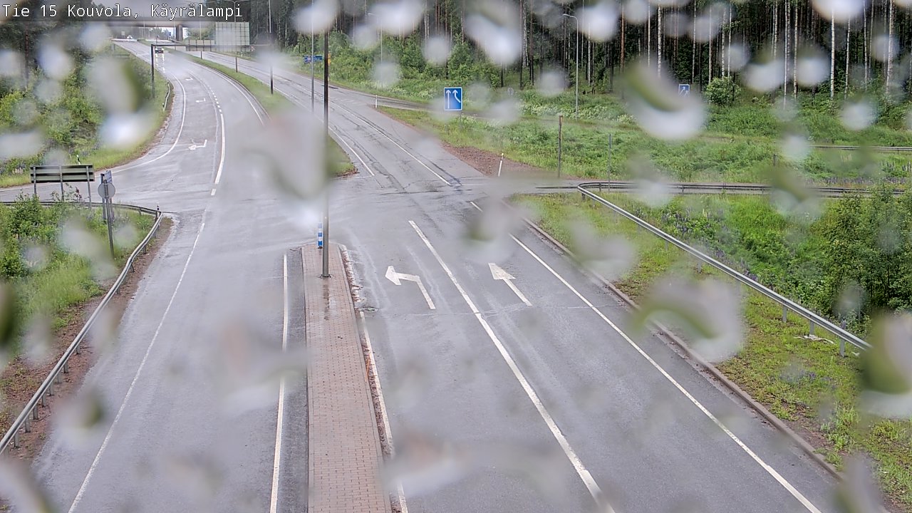 Weather Camera Image Road 15 Kouvola, Käyrälampi, Kouvola, Kymenlaakso