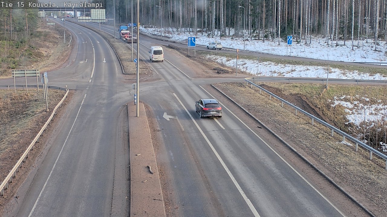 Weather Camera Image Road 15 Kouvola, Käyrälampi, Kouvola, Kymenlaakso