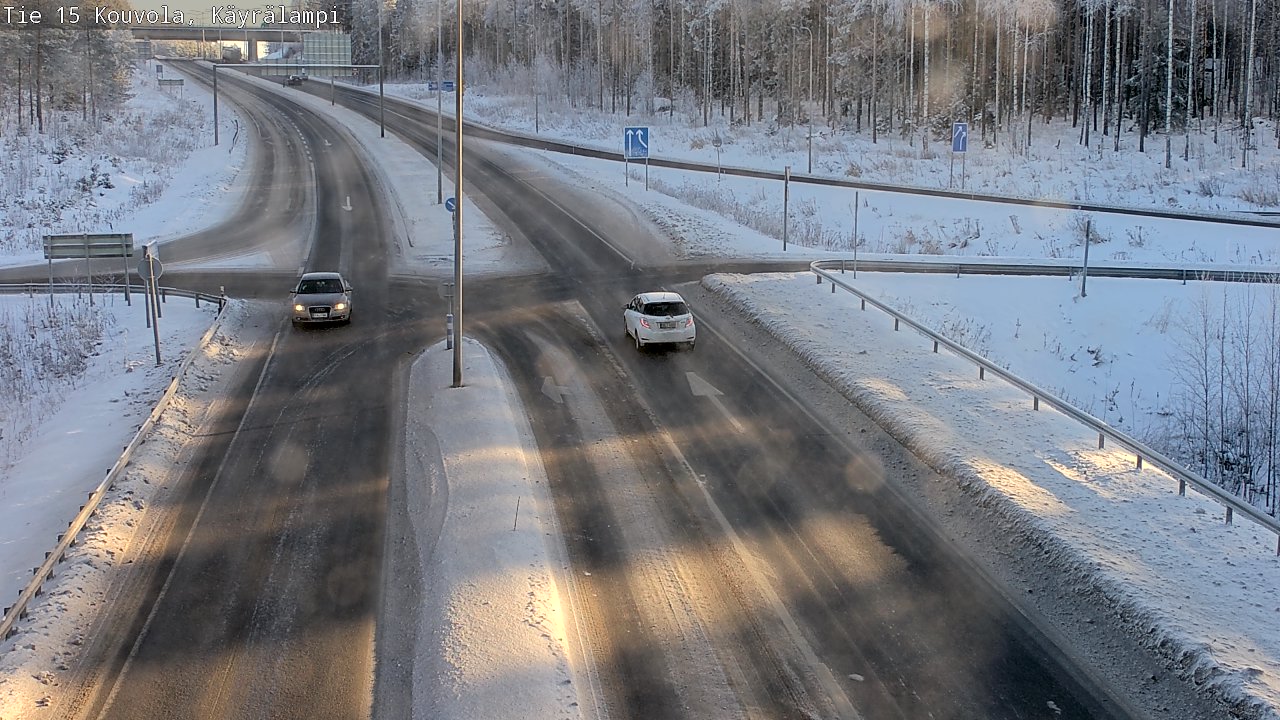 Weather Camera Image Road 15 Kouvola, Käyrälampi, Kouvola, Kymenlaakso