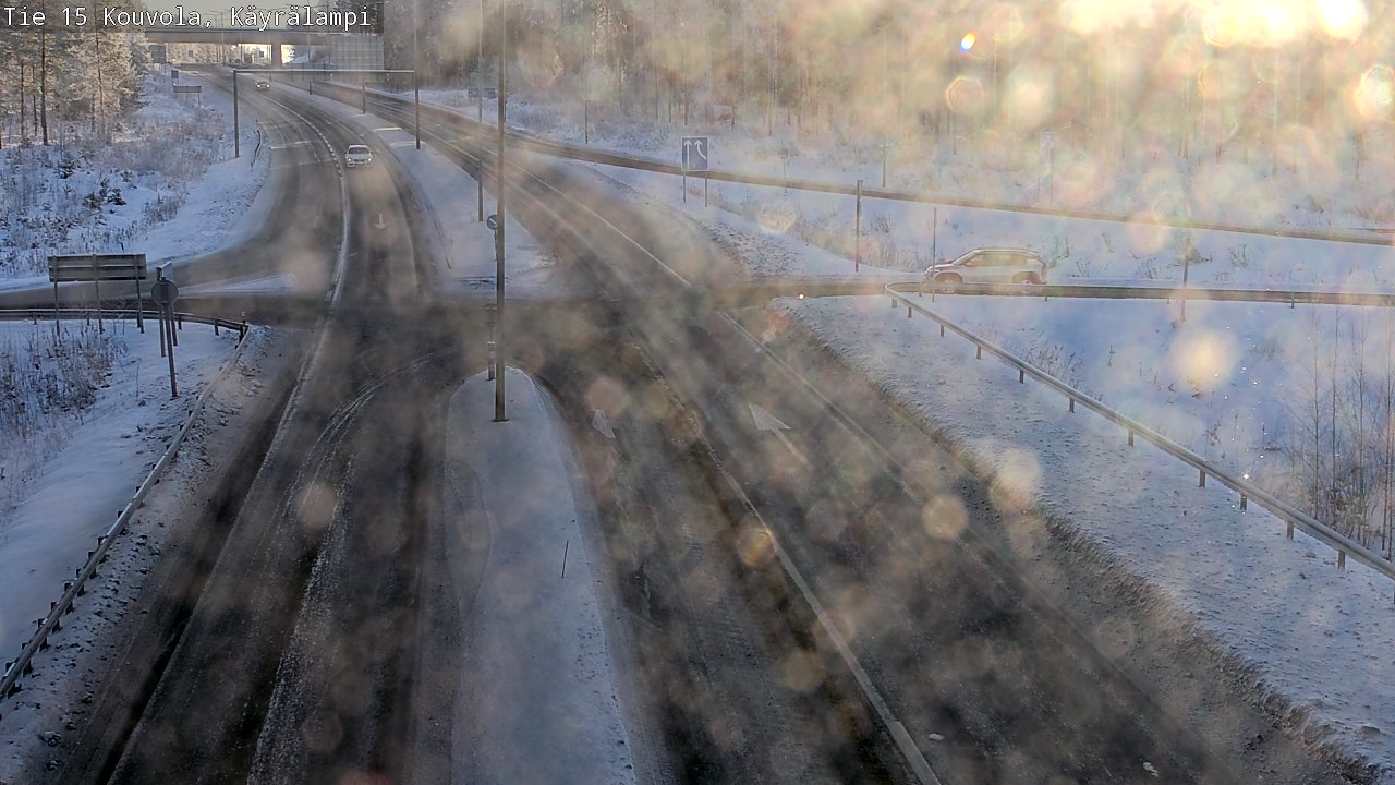 Weather Camera Image Road 15 Kouvola, Käyrälampi, Kouvola, Kymenlaakso