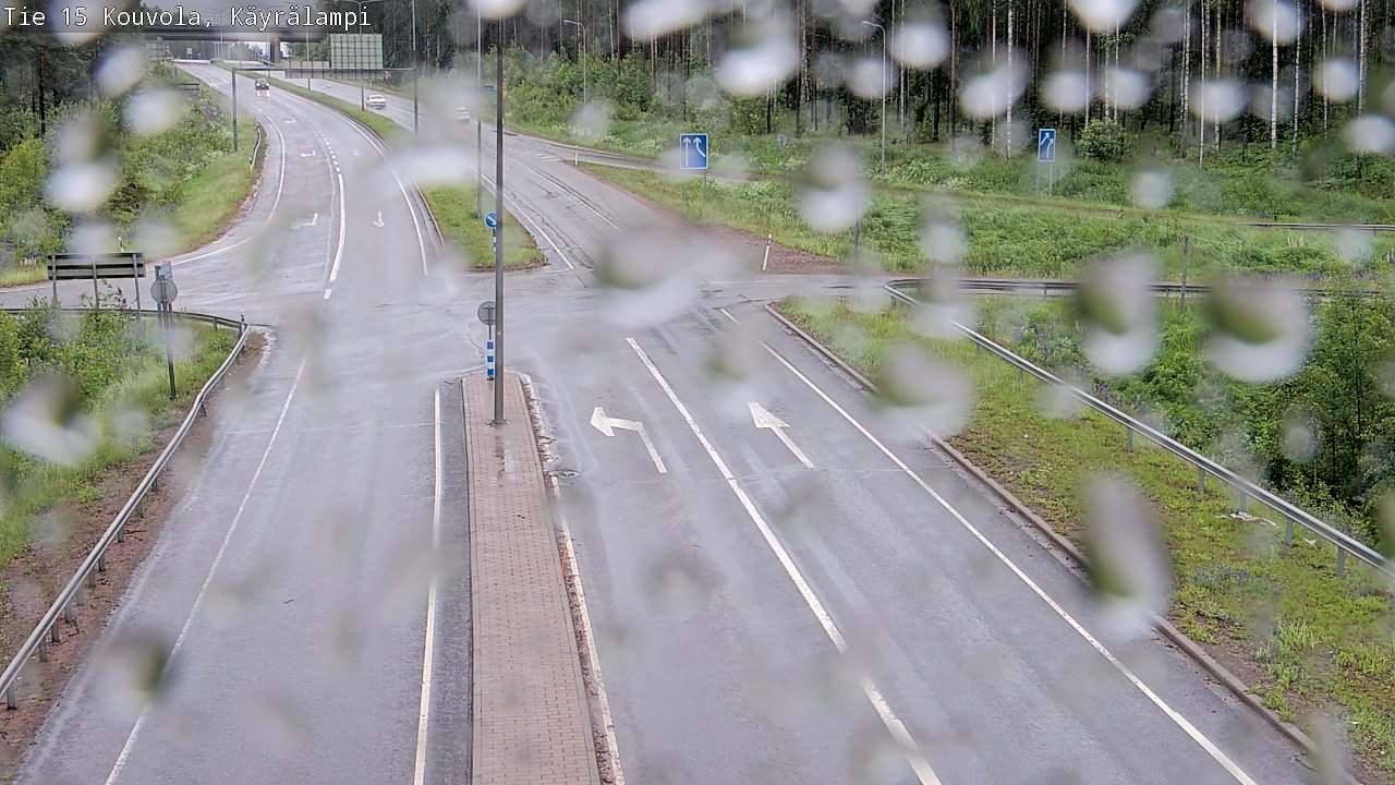 Weather Camera Image Väg 15 Kouvola, Käyrälampi, Kouvola, Kymenlaakso