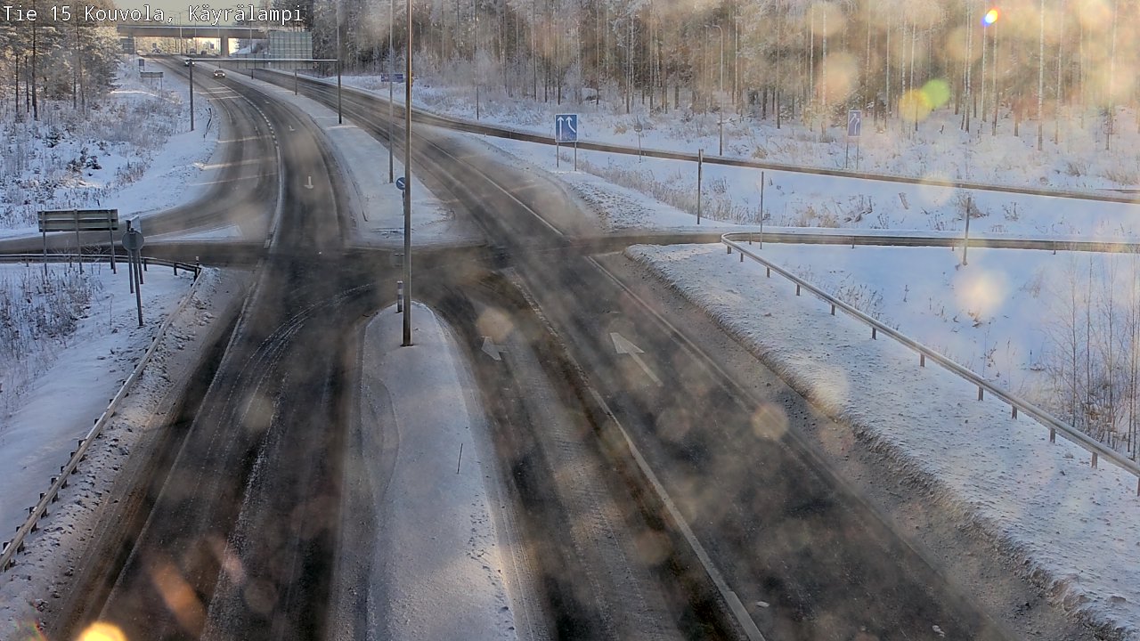 Weather Camera Image Road 15 Kouvola, Käyrälampi, Kouvola, Kymenlaakso