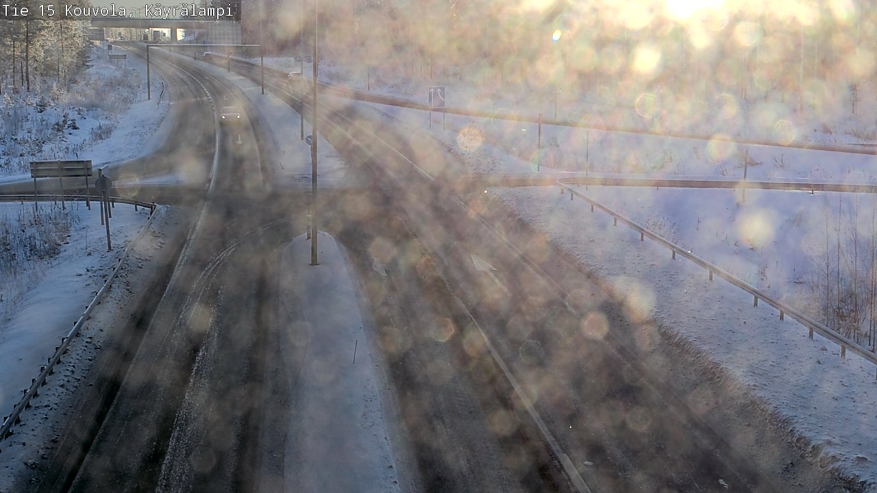 Weather Camera Image Road 15 Kouvola, Käyrälampi, Kouvola, Kymenlaakso