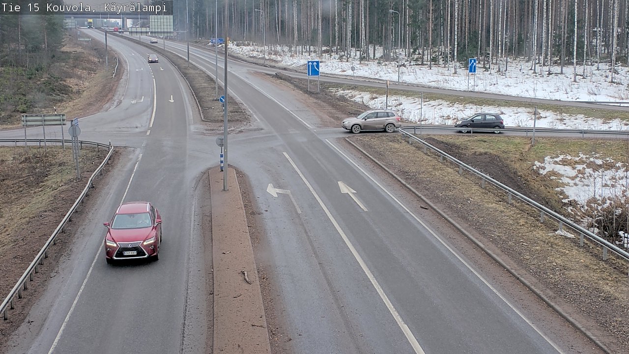 Weather Camera Image Väg 15 Kouvola, Käyrälampi, Kouvola, Kymenlaakso