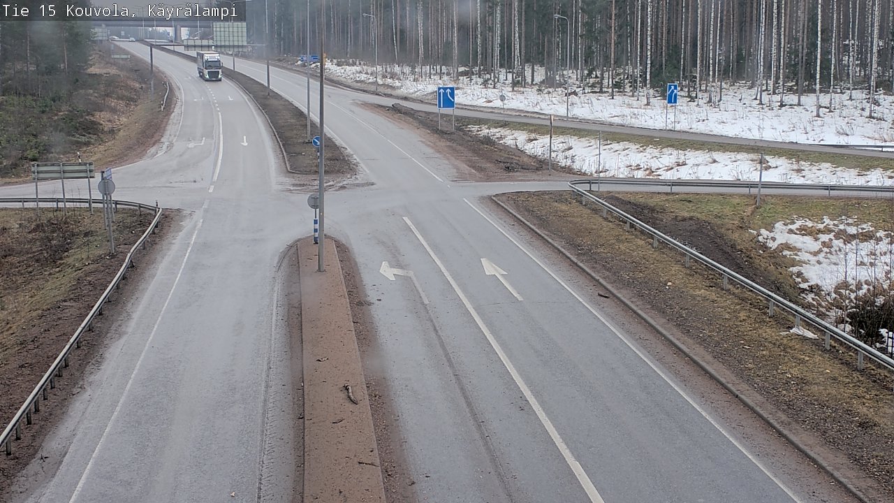 Weather Camera Image Väg 15 Kouvola, Käyrälampi, Kouvola, Kymenlaakso