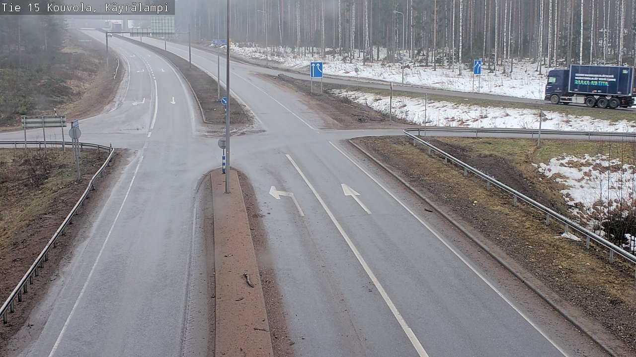 Weather Camera Image Väg 15 Kouvola, Käyrälampi, Kouvola, Kymenlaakso