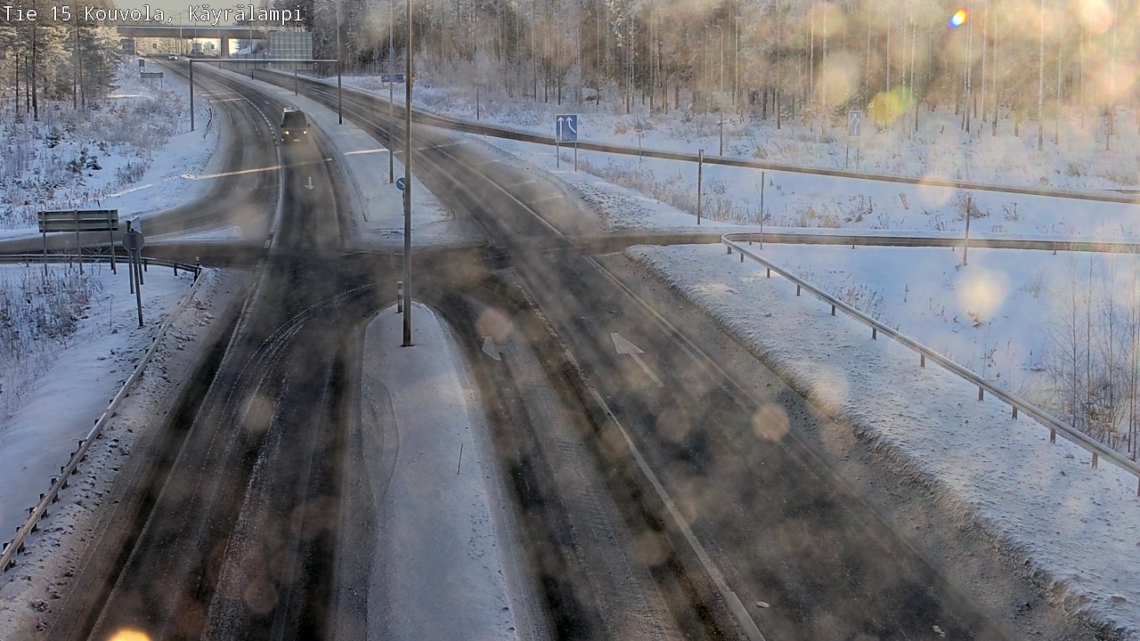 Weather Camera Image Road 15 Kouvola, Käyrälampi, Kouvola, Kymenlaakso