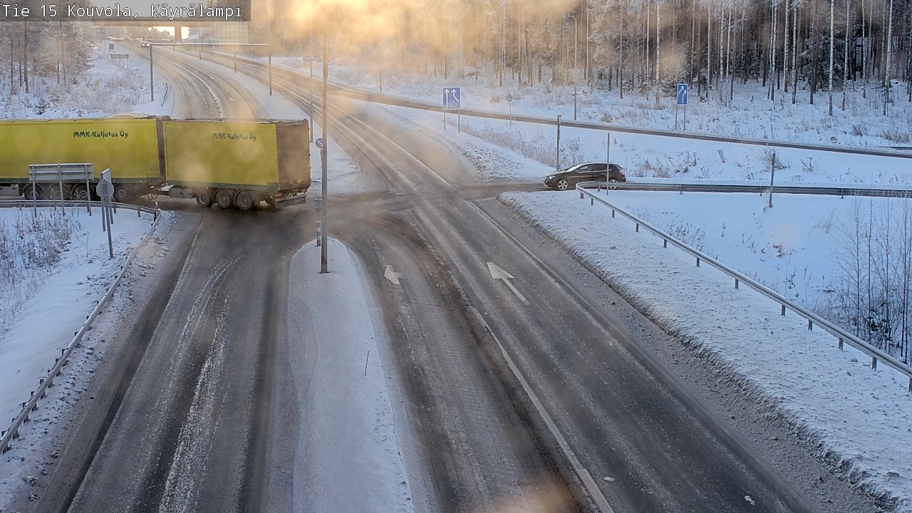 Weather Camera Image Road 15 Kouvola, Käyrälampi, Kouvola, Kymenlaakso