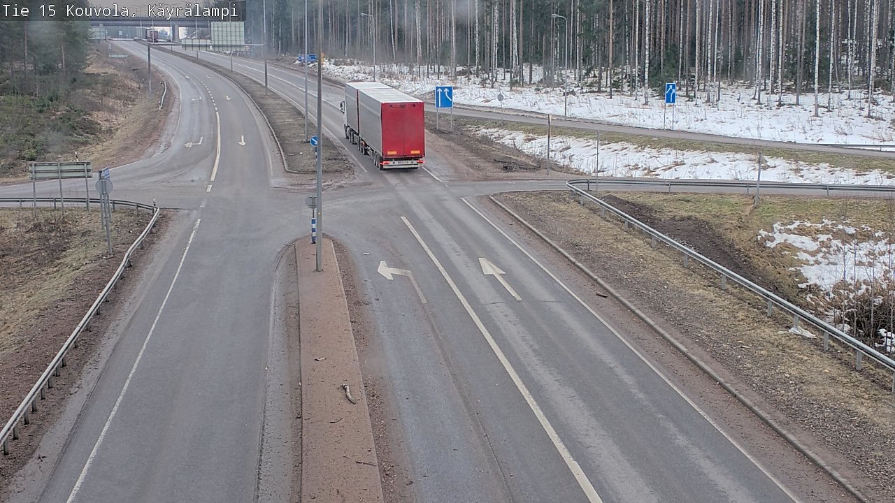 Weather Camera Image Väg 15 Kouvola, Käyrälampi, Kouvola, Kymenlaakso