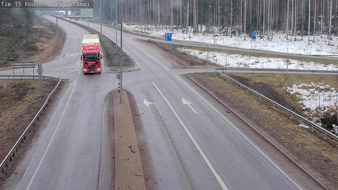 Weather Camera Image Väg 15 Kouvola, Käyrälampi, Kouvola, Kymenlaakso