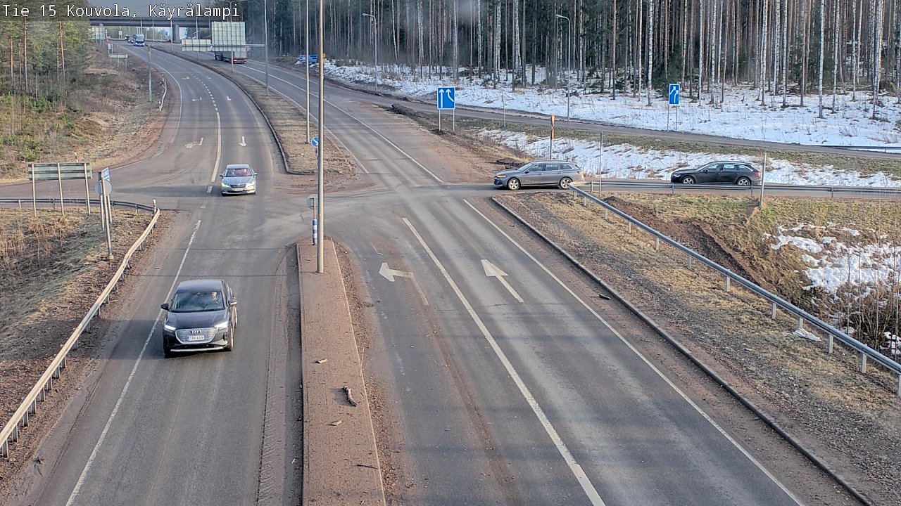 Weather Camera Image Road 15 Kouvola, Käyrälampi, Kouvola, Kymenlaakso