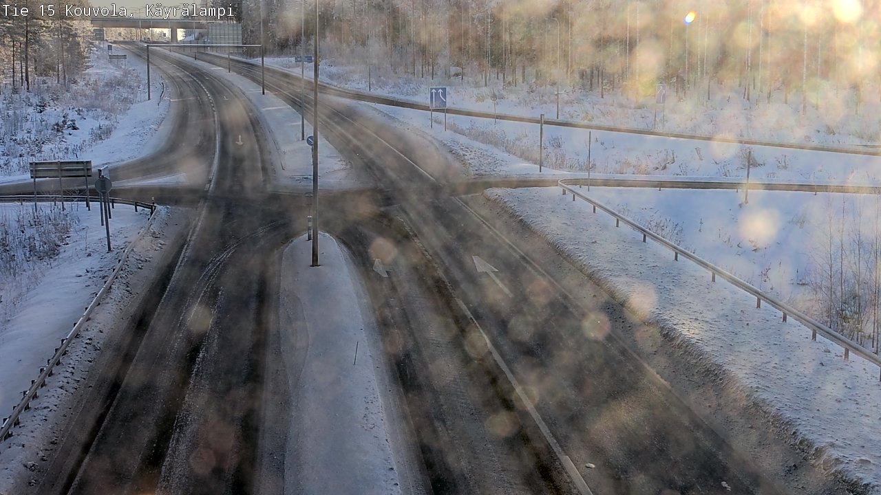 Weather Camera Image Road 15 Kouvola, Käyrälampi, Kouvola, Kymenlaakso