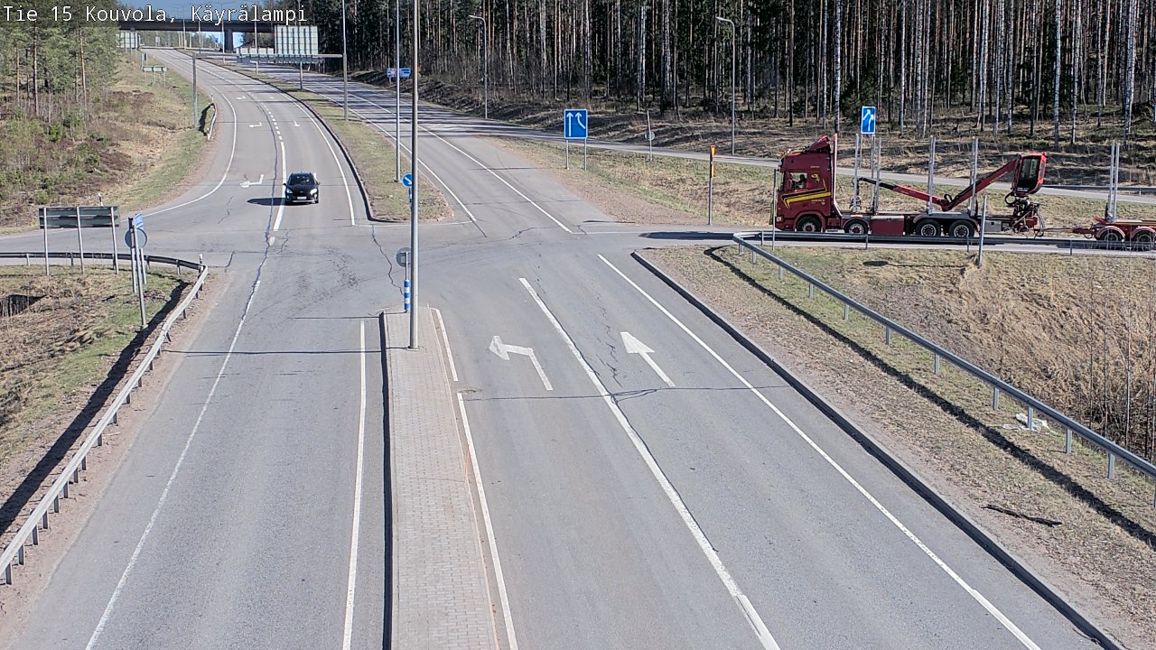 Kelikamerat Kuva Tie 15 Kouvola, Käyrälampi, Kouvola, Kymenlaakso