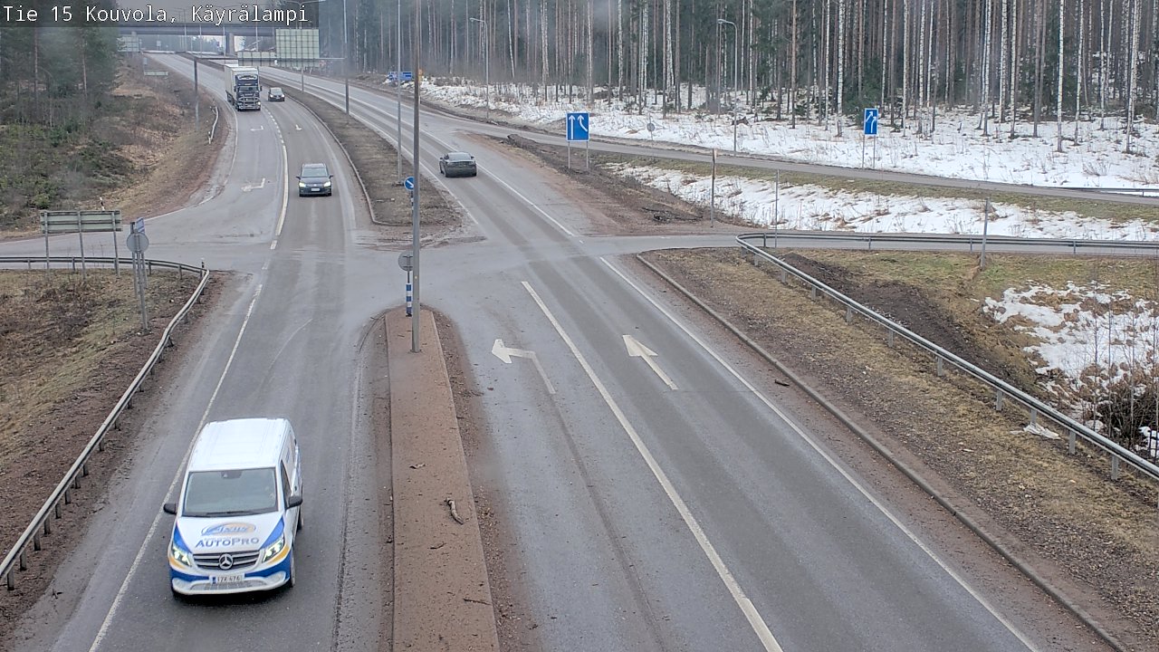 Weather Camera Image Väg 15 Kouvola, Käyrälampi, Kouvola, Kymenlaakso