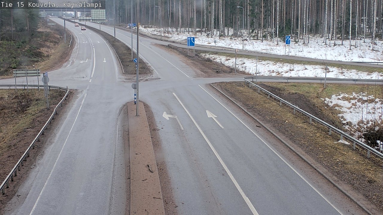 Weather Camera Image Väg 15 Kouvola, Käyrälampi, Kouvola, Kymenlaakso