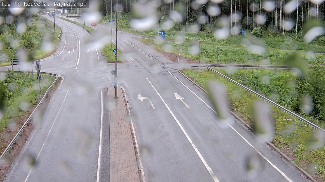 Weather Camera Image Väg 15 Kouvola, Käyrälampi, Kouvola, Kymenlaakso