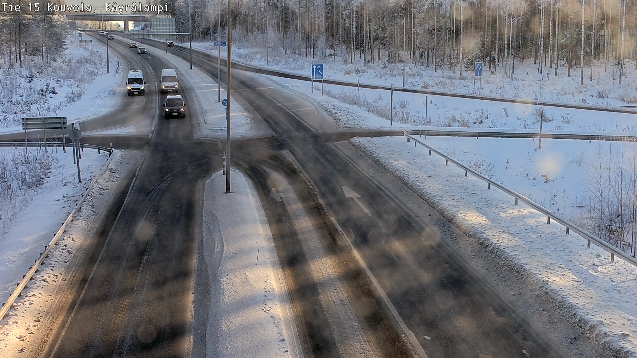 Weather Camera Image Road 15 Kouvola, Käyrälampi, Kouvola, Kymenlaakso