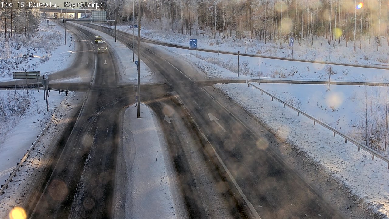 Weather Camera Image Road 15 Kouvola, Käyrälampi, Kouvola, Kymenlaakso