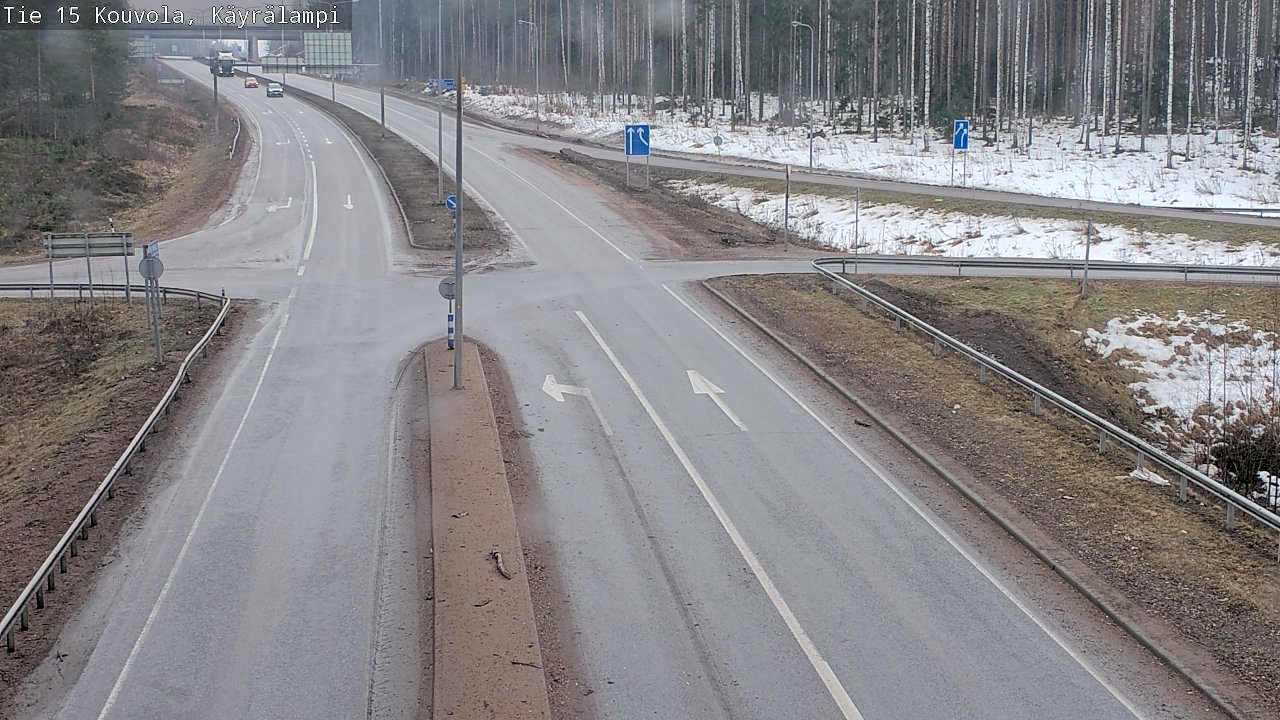 Weather Camera Image Väg 15 Kouvola, Käyrälampi, Kouvola, Kymenlaakso