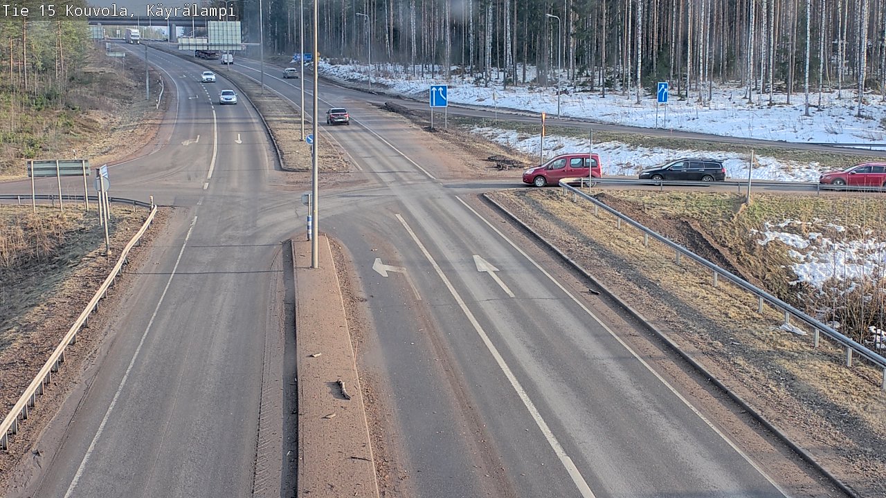 Weather Camera Image Väg 15 Kouvola, Käyrälampi, Kouvola, Kymenlaakso