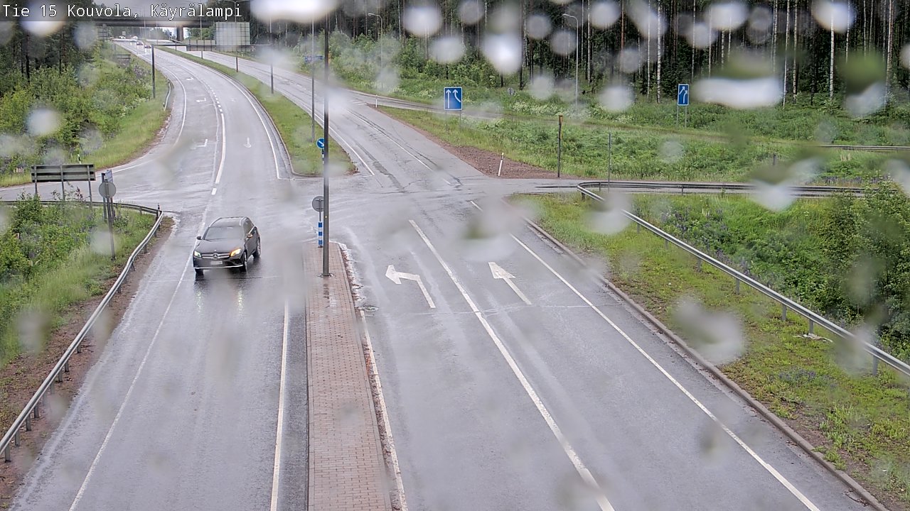 Weather Camera Image Väg 15 Kouvola, Käyrälampi, Kouvola, Kymenlaakso