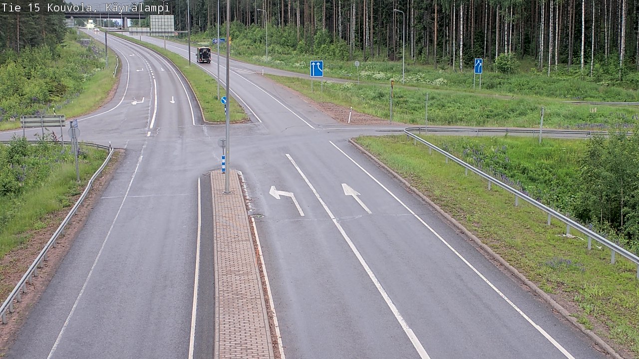 Kelikamerat Kuva Tie 15 Kouvola, Käyrälampi, Kouvola, Kymenlaakso