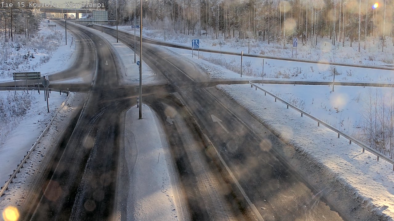 Weather Camera Image Road 15 Kouvola, Käyrälampi, Kouvola, Kymenlaakso
