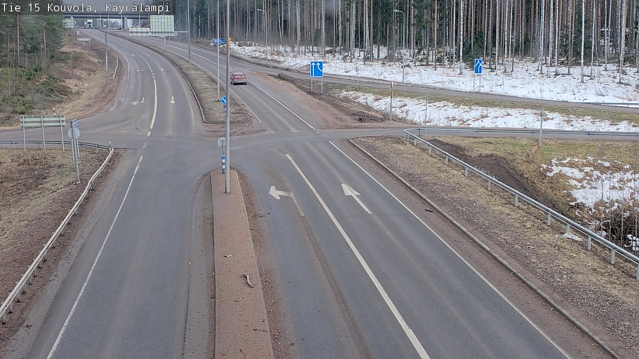 Weather Camera Image Väg 15 Kouvola, Käyrälampi, Kouvola, Kymenlaakso
